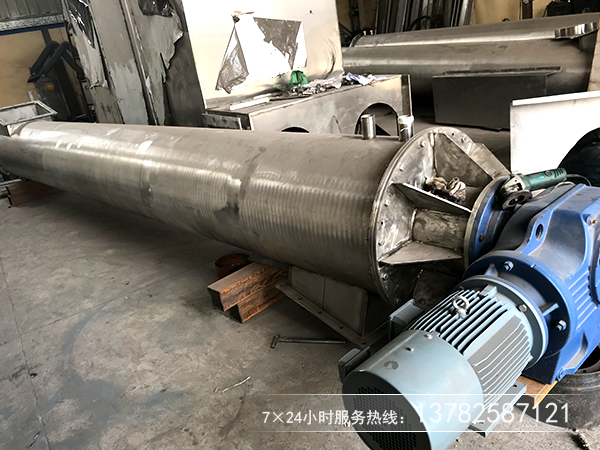 不銹鋼材質(zhì)的螺旋絞龍一般應用在耐高溫、食品級上面